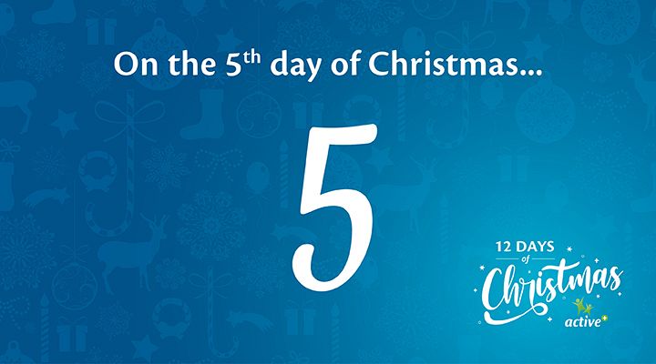 On the 5th day of Kirihimete, Active+ gave to me….. 5 minutes in the day to just ‘be’.