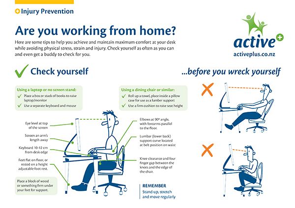 Download a poster - How to set up your WFH office space correctly 